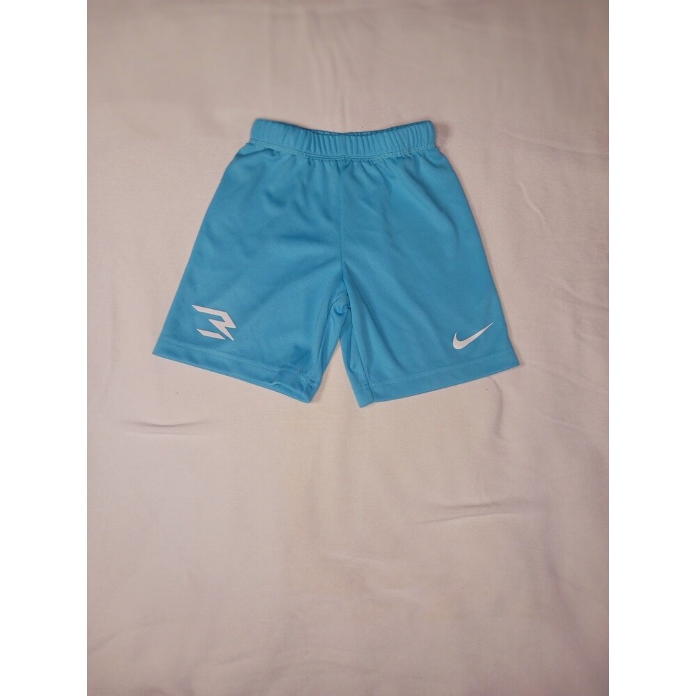 Nike 3Brand Shorts Boys 6 Blue Athletic Gym Dri Fit
